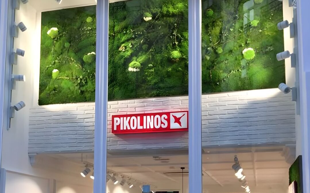 Jardín Vertical Showroom Pikolinos en Alicante