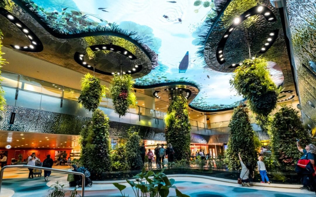 Inspiración desde las alturas: la naturaleza como experiencia sensorial en espacios de alto tráfico