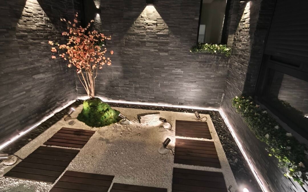 Jardín de Inspiración Asiática en patio privado de Santa Pola (Alicante)